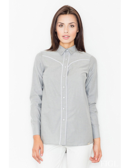 Chemise manche longue model 61516 Figl
