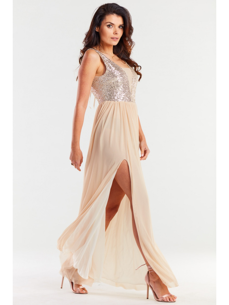 Robe longue model 174302 awama