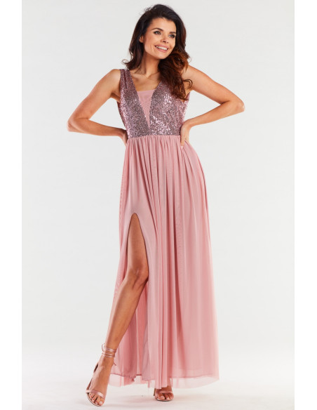 Robe longue model 174300 awama