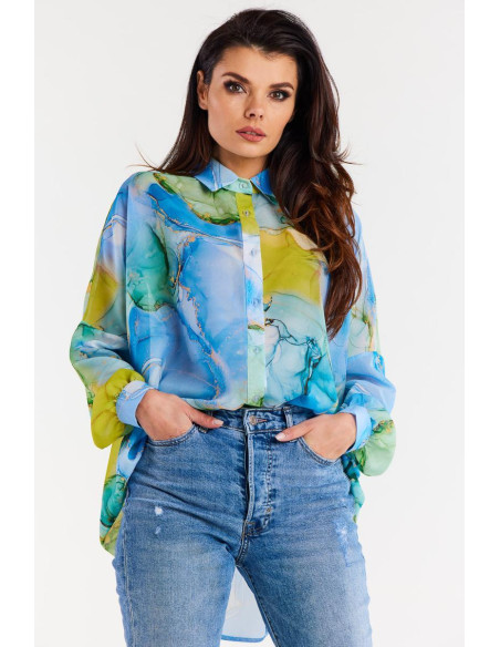 Chemise manche longue model 196618 awama