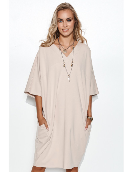 Robe de jour model 162224 Makadamia