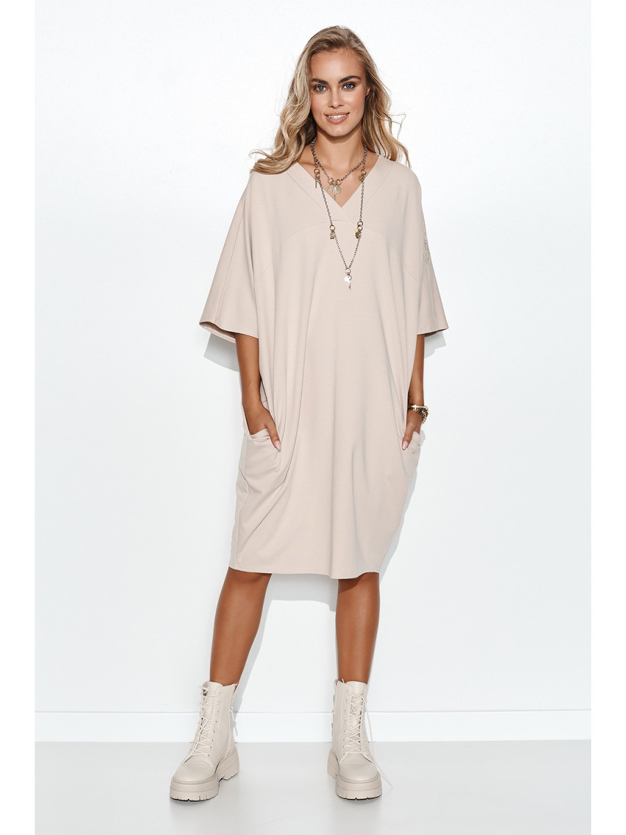 Robe de jour model 162224 Makadamia