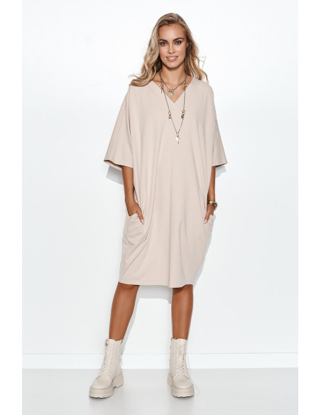 Robe de jour model 162224 Makadamia