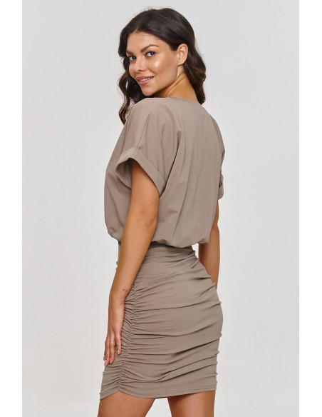 Robe de jour model 209740 Makadamia