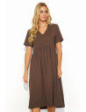 Robe de jour model 193200 Makadamia