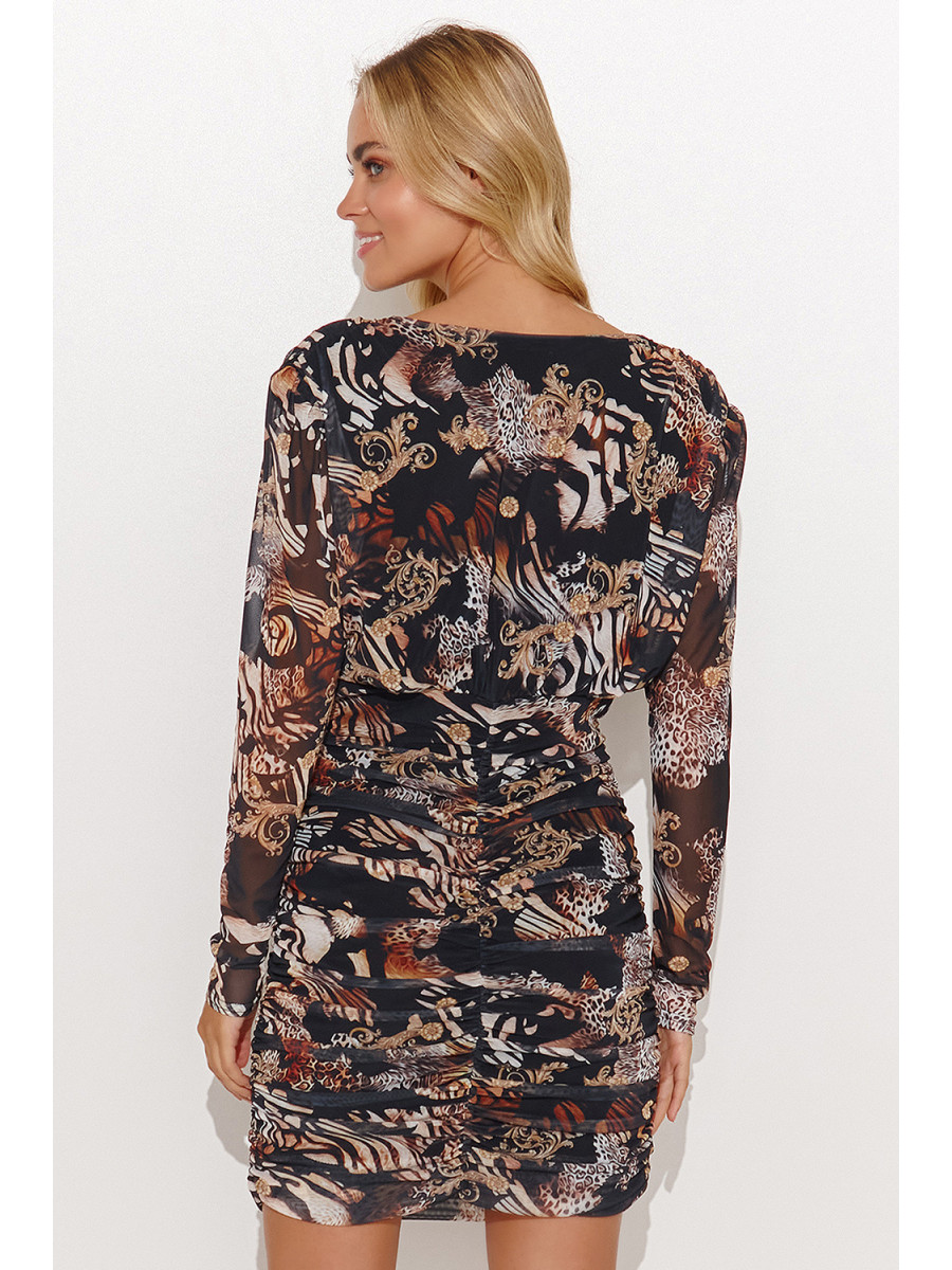Robe de jour model 184810 Makadamia