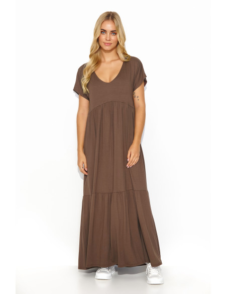 Robe de jour model 192954 Makadamia