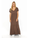 Robe de jour model 192954 Makadamia