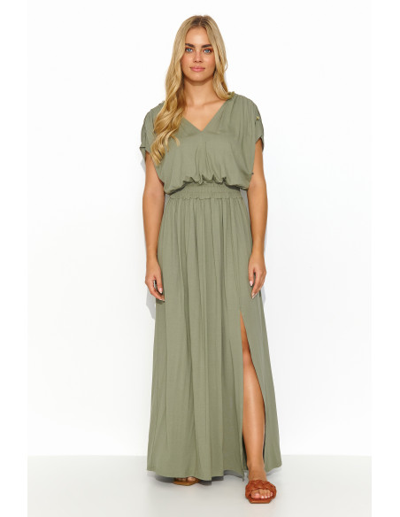 Robe de jour model 193204 Makadamia