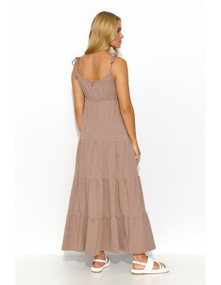 Robe de jour model 194316 Makadamia