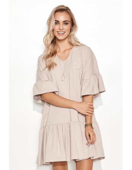 Robe de jour model 162927 Makadamia
