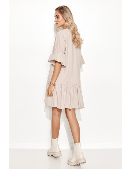 Robe de jour model 162927 Makadamia