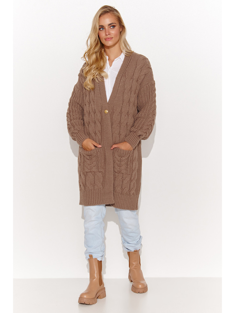 Cardigan model 184393 Makadamia