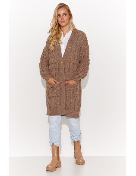 Cardigan model 184393 Makadamia
