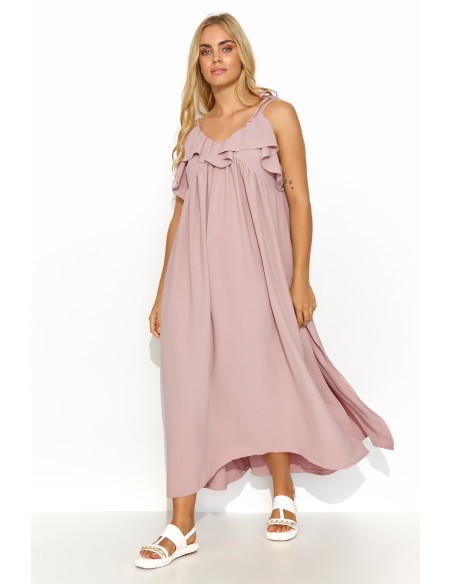 Robe de jour model 195013 Makadamia