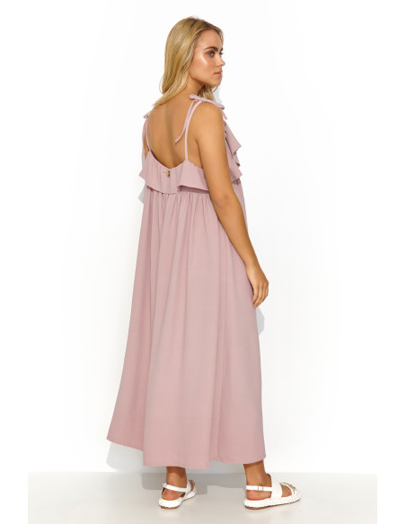 Robe de jour model 195013 Makadamia