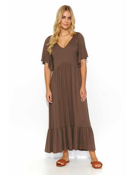Robe de jour model 193210 Makadamia