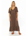 Robe de jour model 193210 Makadamia