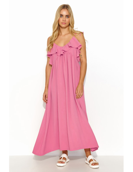 Robe de jour model 195014 Makadamia