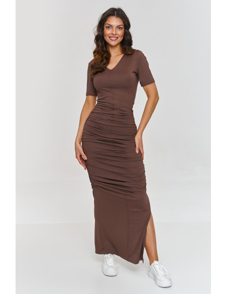 Robe de jour model 209749 Makadamia