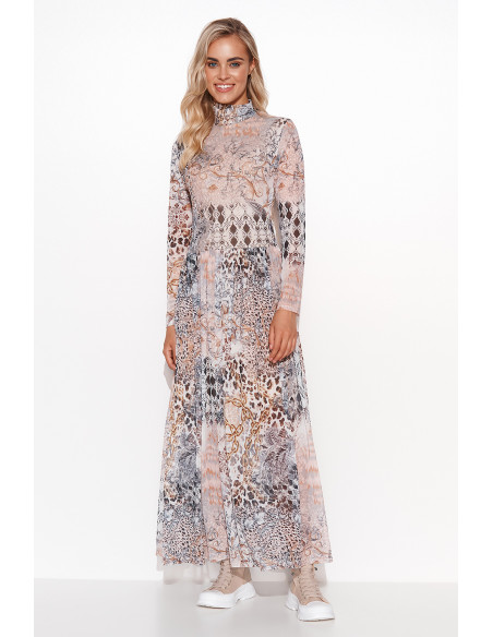 Robe de jour model 170082 Makadamia