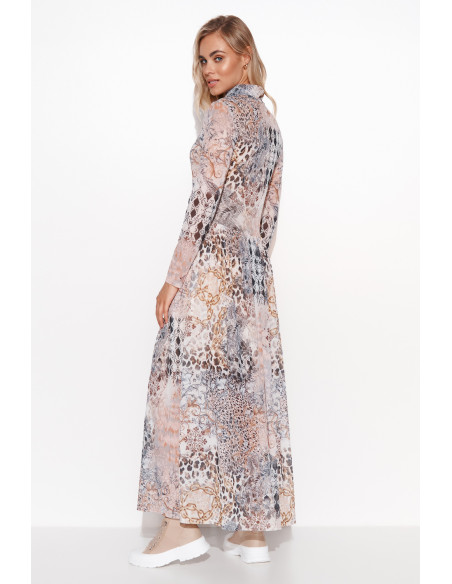 Robe de jour model 170082 Makadamia