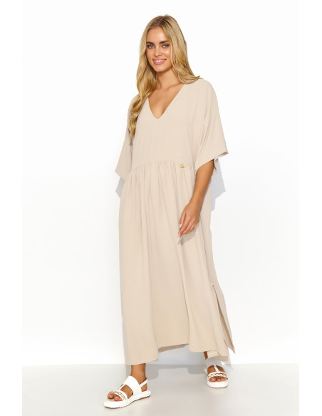 Robe de jour model 195015 Makadamia