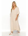 Robe de jour model 195015 Makadamia