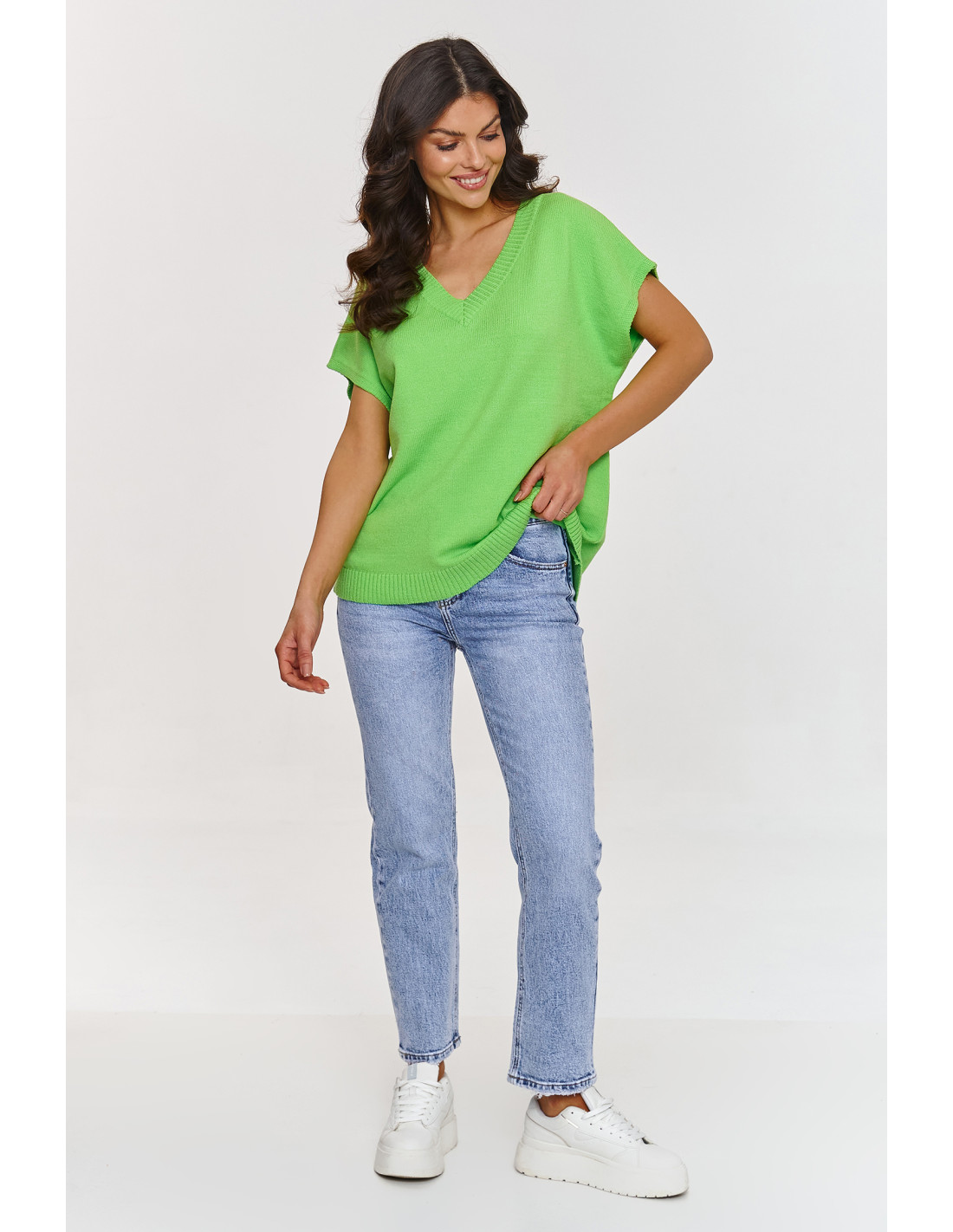 Gilet model 209735 Makadamia