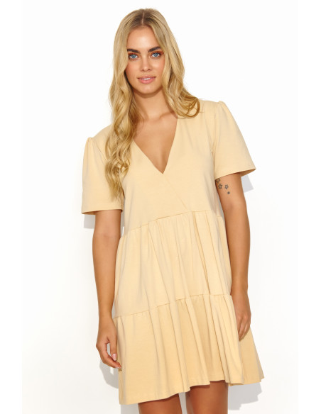 Robe de jour model 192947 Makadamia