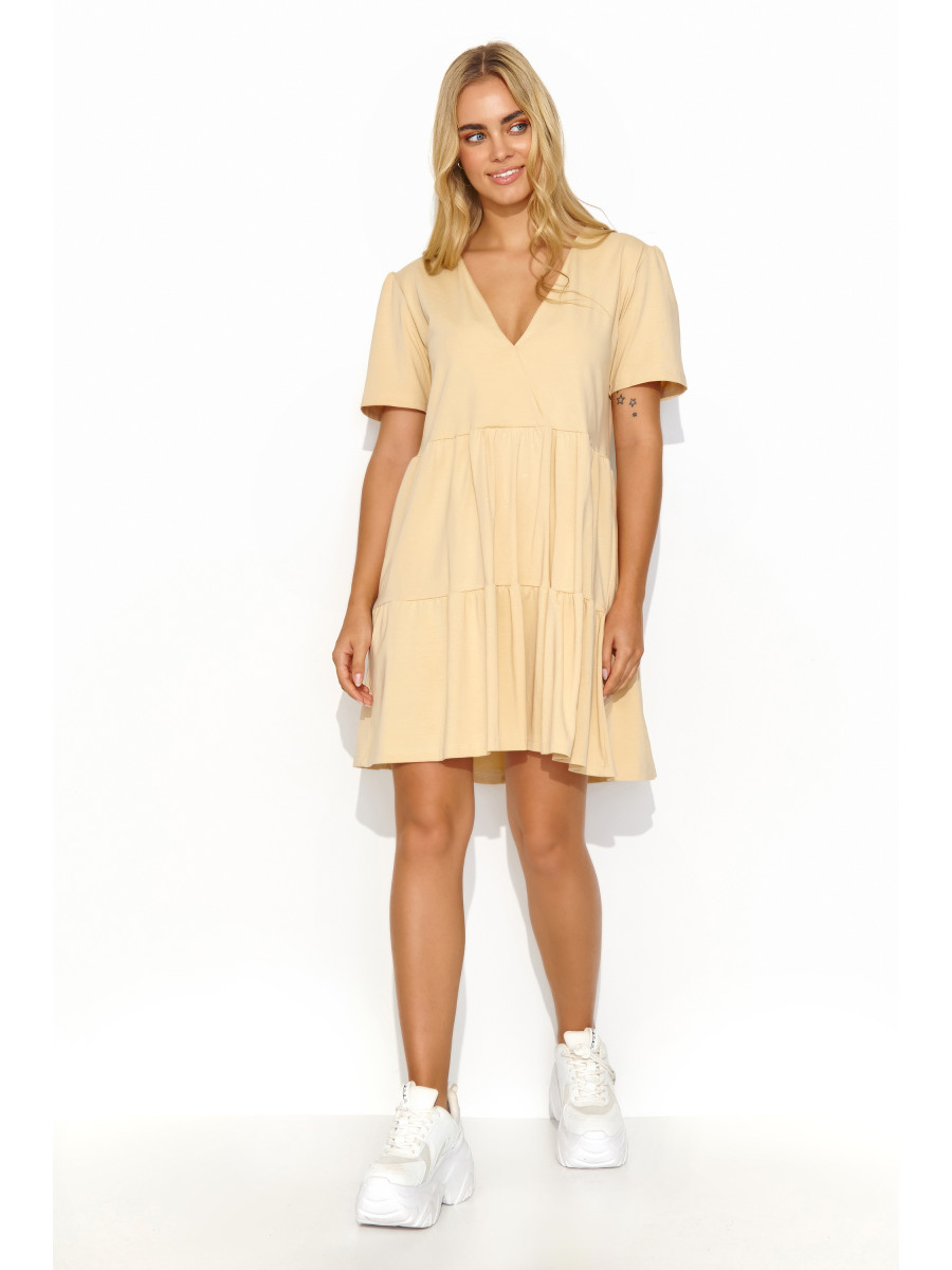 Robe de jour model 192947 Makadamia