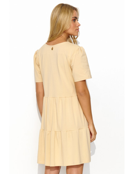 Robe de jour model 192947 Makadamia