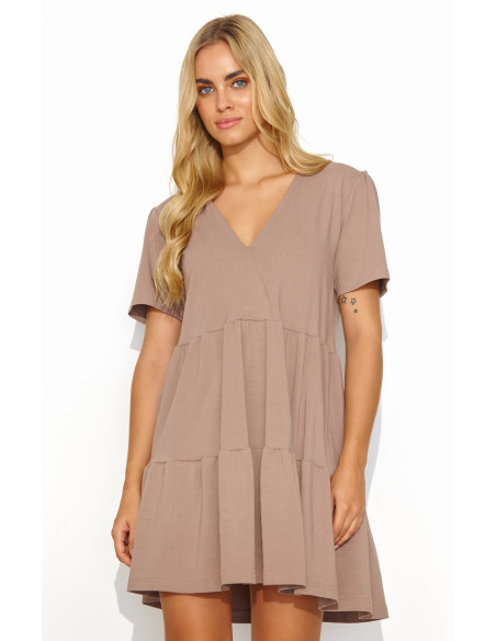 Robe de jour model 192948 Makadamia