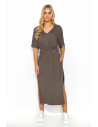 Robe de jour model 193219 Makadamia