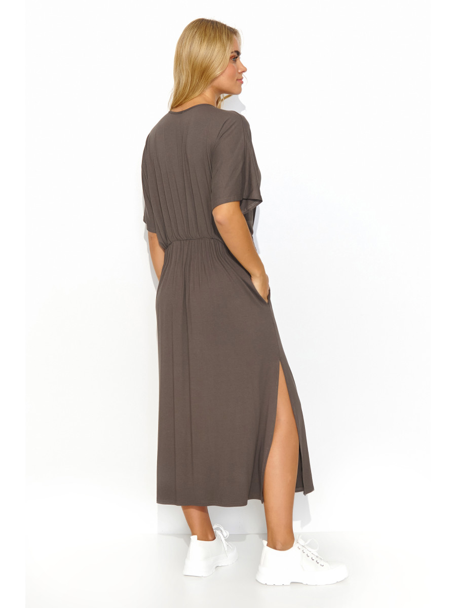 Robe de jour model 193219 Makadamia