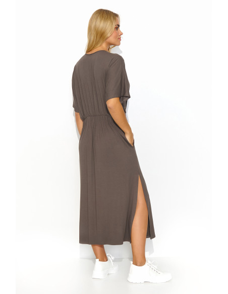 Robe de jour model 193219 Makadamia