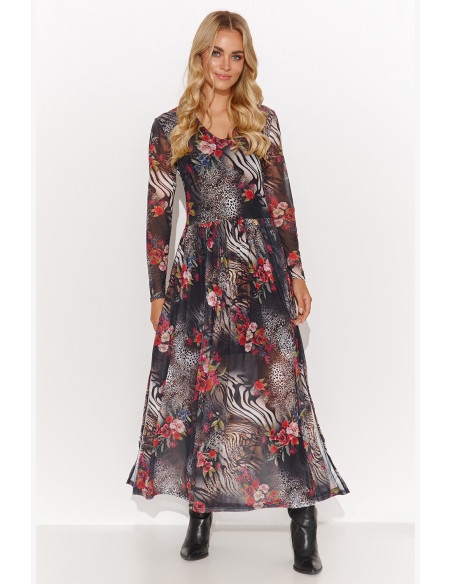 Robe de jour model 184806 Makadamia