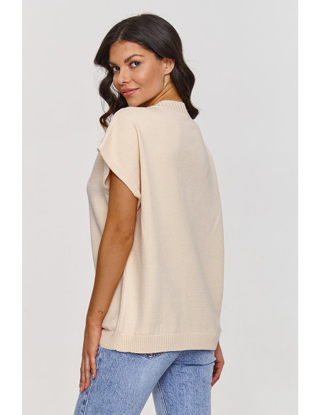 Gilet model 209737 Makadamia