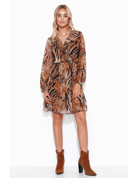 Robe de jour model 170087 Makadamia