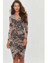 Robe de jour model 202966 Makadamia