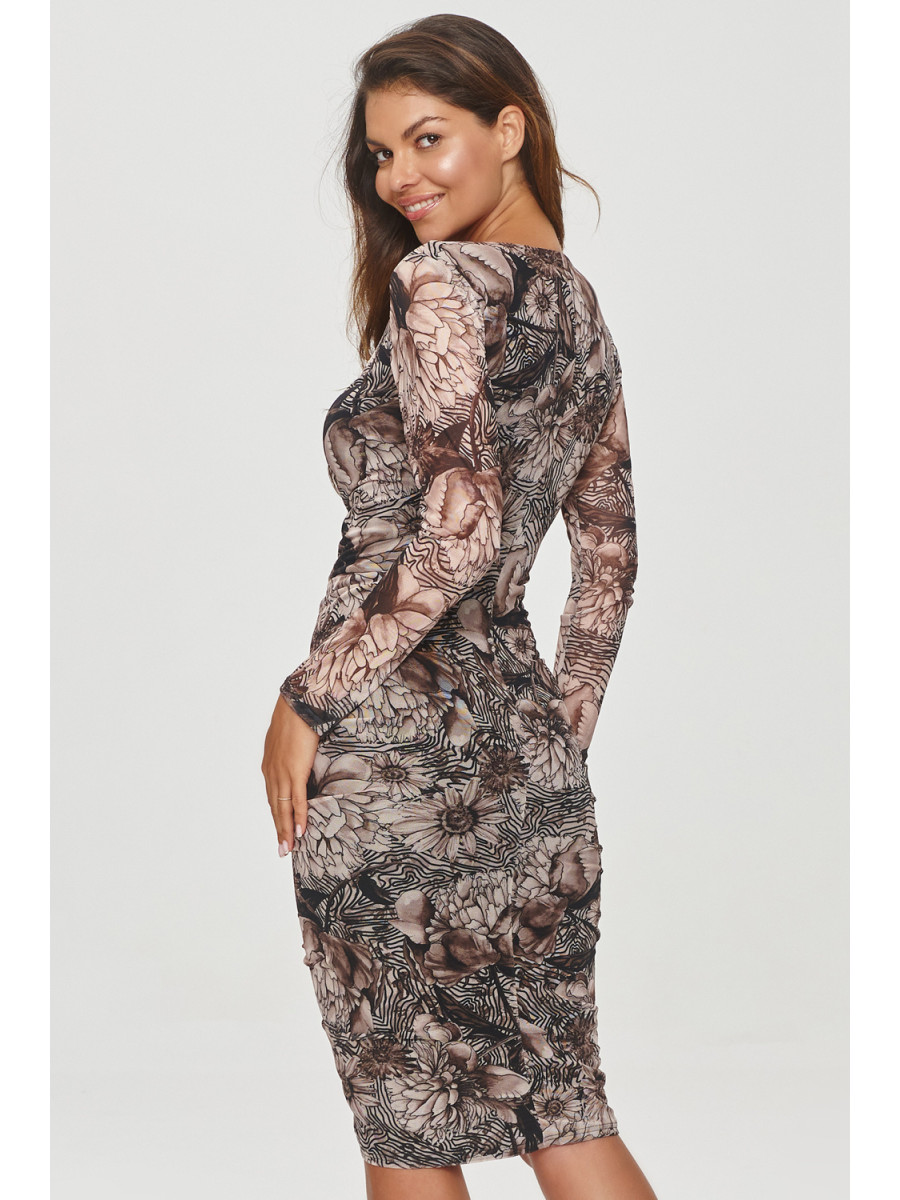 Robe de jour model 202966 Makadamia
