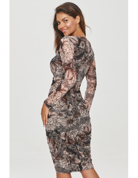 Robe de jour model 202966 Makadamia