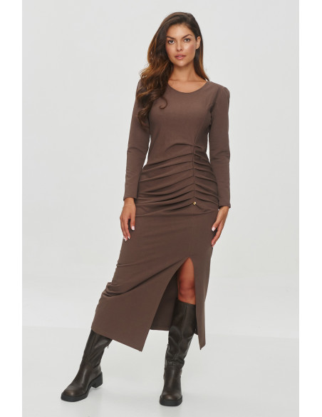 Robe de jour model 200034 Makadamia