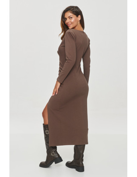 Robe de jour model 200034 Makadamia