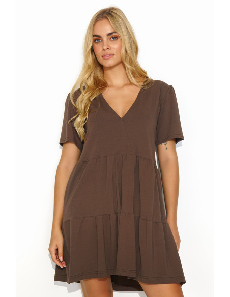 Robe de jour model 192950 Makadamia