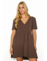 Robe de jour model 192950 Makadamia