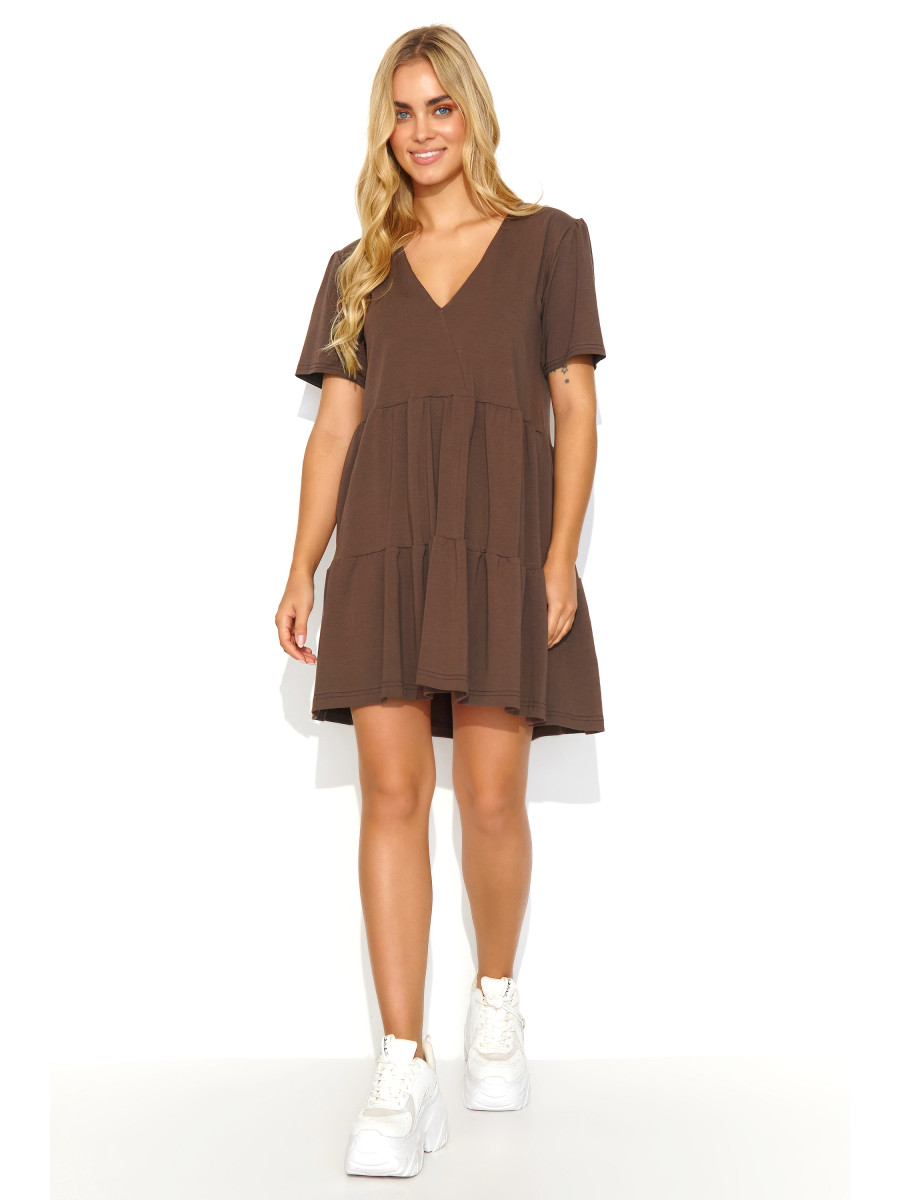 Robe de jour model 192950 Makadamia