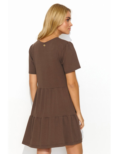 Robe de jour model 192950 Makadamia