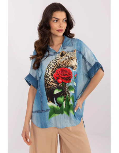 Chemise manche longue model 210971 Italy Moda