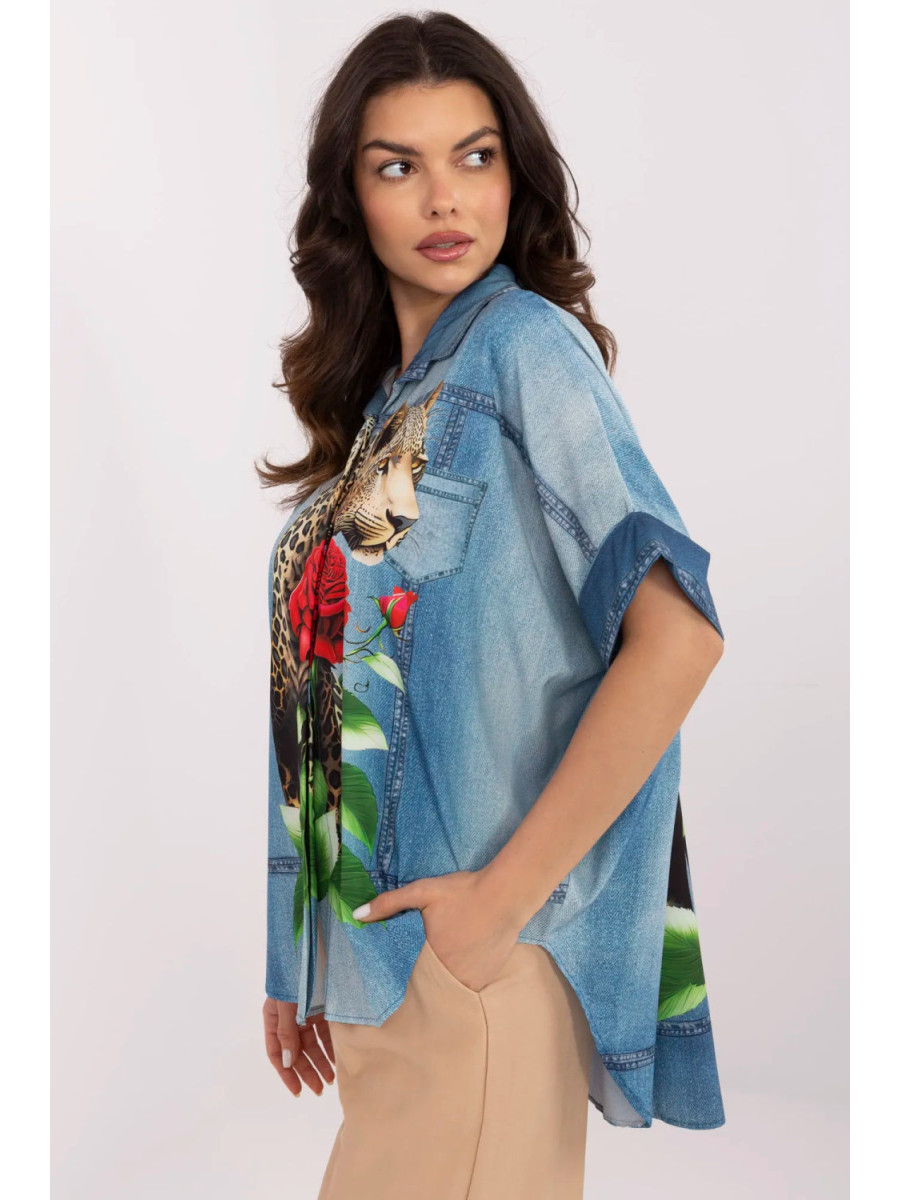 Chemise manche longue model 210971 Italy Moda